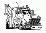 Coloring Truck Trucks Pages Tow Semi Drawing Kids Trailer Printable Colouring Print Clip Clipart Book Easy Tractor Large Drawings Monster sketch template