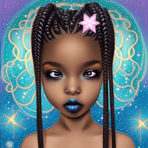 Black Girls Big Pretty Eyes Magical Fairy Black Girls Braids Black