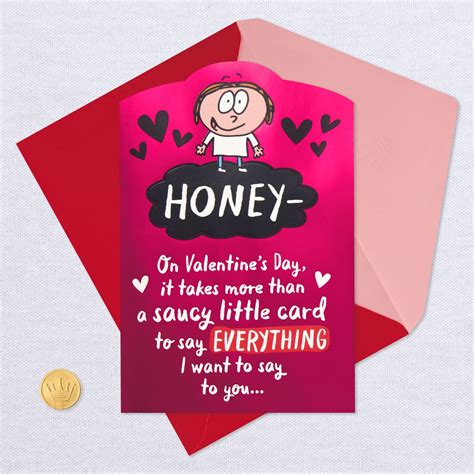 saucy funny valentine s day card for wife with pop up mini cards