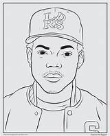Coloring Rapper Pages Rappers Drake Chance Gangsta Book Bun Rap Printable Drawing Mallard Hat Print Colouring Color Tumblr Colour Activity sketch template