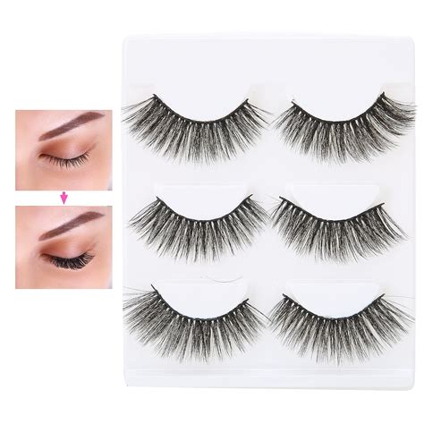 false eyelashes three dimensional curly densities mink magnetic lashes