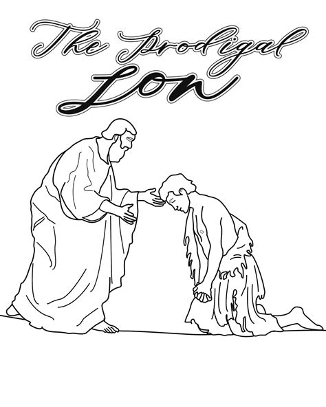 prodigal son coloring page printable printable word searches