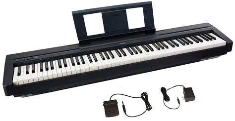 micostar mallcom yamaha p  key weighted action digital piano  sustain pedal  power