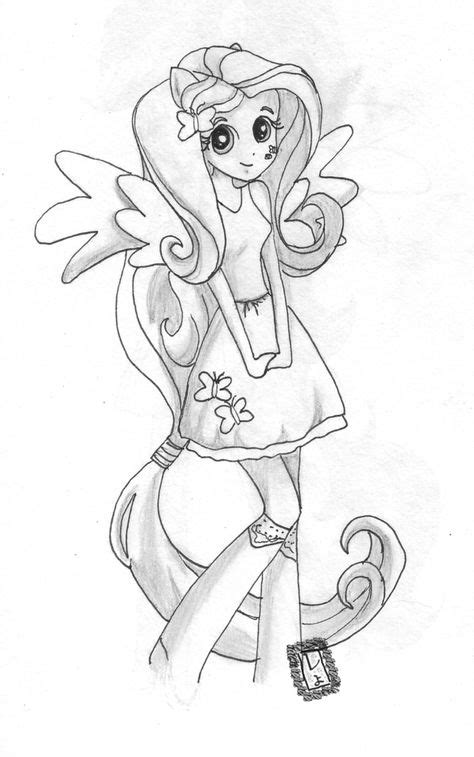 fluttershy coloring pages  kids fluttershy equestria girls