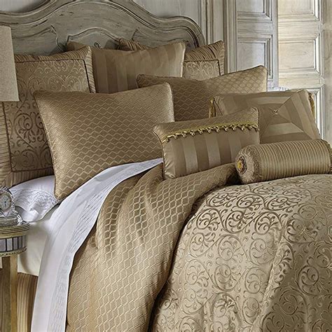 anya pale  piece gold comforter set latest bedding