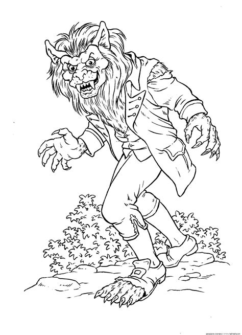 halloween werewolf coloring pages dalila sears