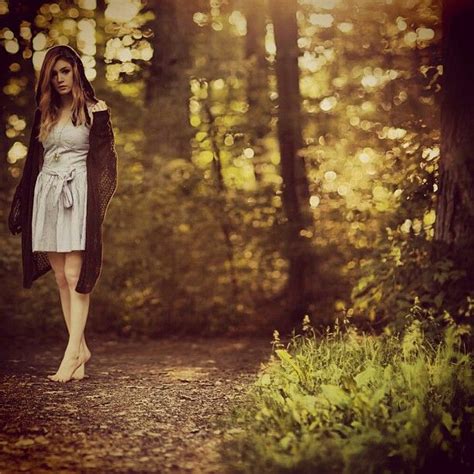 Pretty Girl With Pretty Dress In Pretty Forest Chrissy Costanza