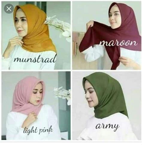 gaya terbaru  warna jilbab bella square coklat