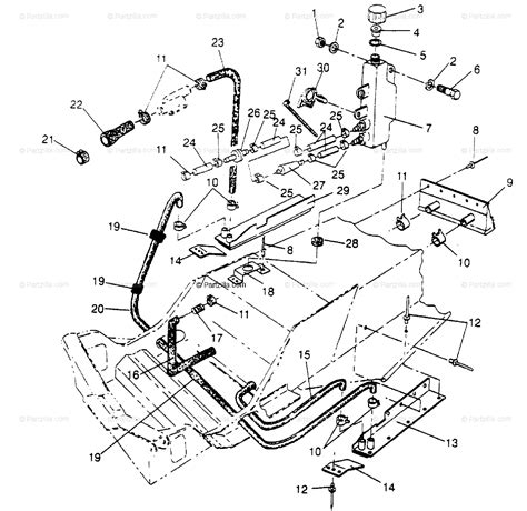 polaris snowmobile  oem parts diagram  cooling system  xcr partzillacom