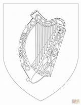 Irland Wappen Ausmalbild Leprechaun sketch template