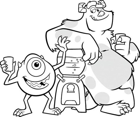 pin  rin  disney coloring pages games monster coloring pages