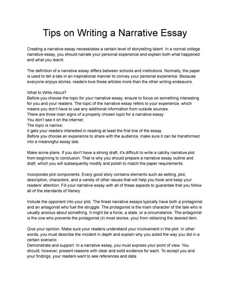 tips  writing  narrative essay tips  writing  narrative essay