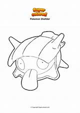 Pokemon Ausmalbild Manaphy Supercolored Turtonator Dracovish Shellder sketch template