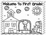 Coloring Welcome Kindergarten Pages Grade Printable Back First Color Print Getcolorings 3rd sketch template