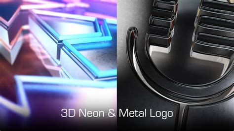 neon  metal logo intro rapid   videohive  effects