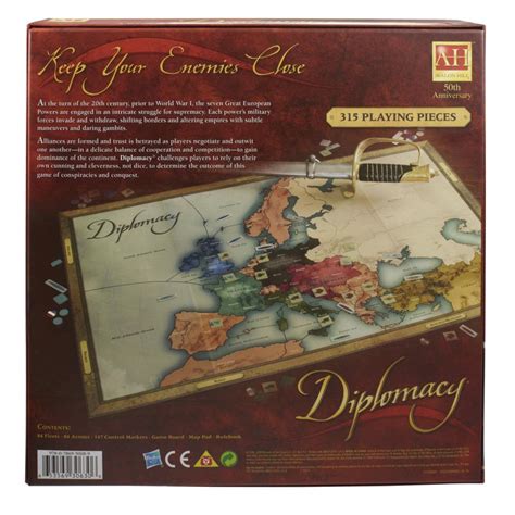 avalon hill diplomacy cooperative strategy board game ages