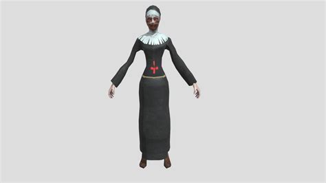 evil nun download free 3d model by ewtube0 [cc698f7] sketchfab