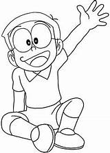 Doraemon Nobita Cartoon Coloring Pages Drawing Draw sketch template