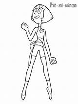 Steven Universe Pearl Coloring Pages Printable Cartoon Print Color sketch template