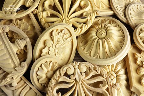 selection  ornate resin mouldings plaques