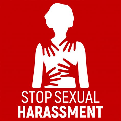 Stop Sexual Harassment Gender Equality Premium Vector