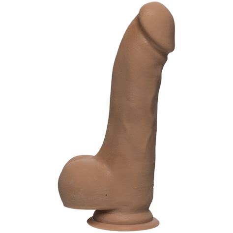 the d master d 7 5 inches dildo with balls ultraskyn tan