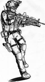 Mw3 Delta Sandman Drawing Soldier Entitlementtrap Militar Soldados Sombra Sombras Outline sketch template