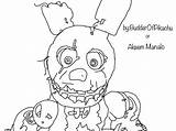 Bonnie Drawing Golden Colouring Pages Nights Five Withered Freddy Freddys Deviantart Getdrawings Bunny Login sketch template