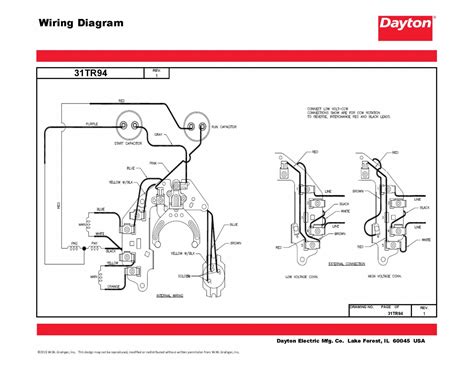 dayton capacitor start motor wiring diagram