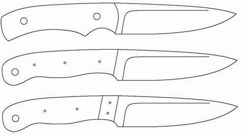 library knife patterns knife template knife making