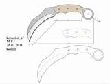 Knife Karambit Swords sketch template