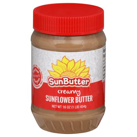 sunbutter creamy sunflower seed spread shop peanut butter at h e b