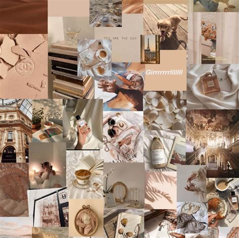 Beige Collage Aesthetic Collage Room Collage Beige Etsy Free Download