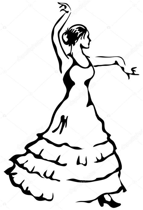 flamenco dancer coloring pages