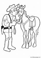 Vaqueros Pintar Soldier Cavallo Sheets Disegno Cavalli sketch template