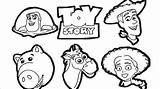 Toy Story Woody Buzz Coloring Lightyear Jessie Disney Book sketch template