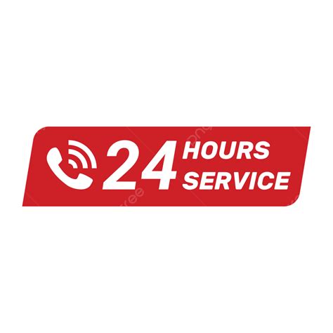 hours service  hour service hotline png  vector  transparent background