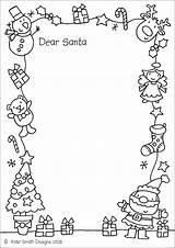 Santa Letter Template Printable Christmas Coloring Dear Color Pages Choose Board Preschool sketch template