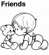 Coloring Pages Friends Friend Getcolorings sketch template