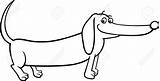 Dachshund Line Drawing Getdrawings sketch template