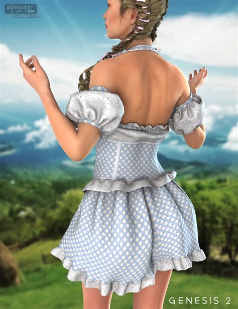 milkmaid for genesis 2 female s daz 3d