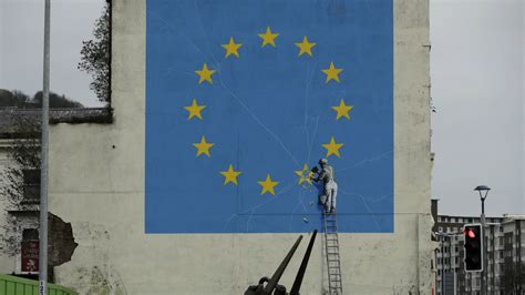 news uk banksys brexit mural vanishes  dover