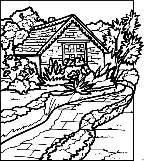 printable coloring pages landscapes