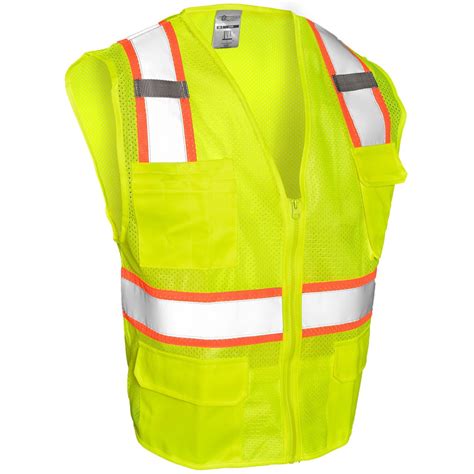 safety vest  mesh  pockets ecs