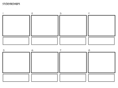 professional commercial storyboard template max