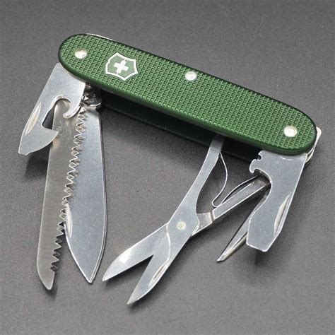 victorinox set   farmer  alox blue red green  black swiss army