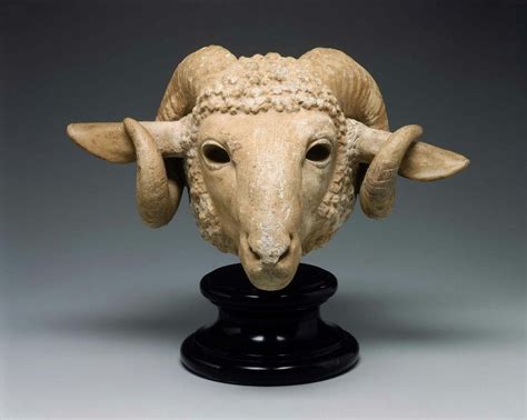 rams head greek late classical period   century bc