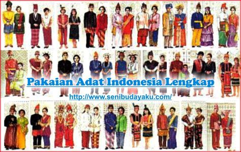 gambar nama pakaian adat indonesia