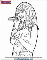 Montana Hannah Coloring Pages Forever Microphone Printables Hmcoloringpages 76kb Comments Popular Celebrity sketch template
