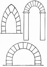 Arch Coloring Pages sketch template